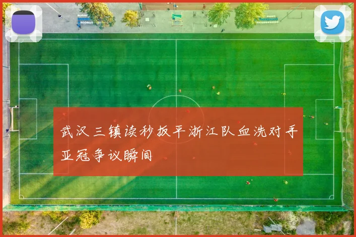 武汉三镇读秒扳平浙江队血洗对手亚冠争议瞬间